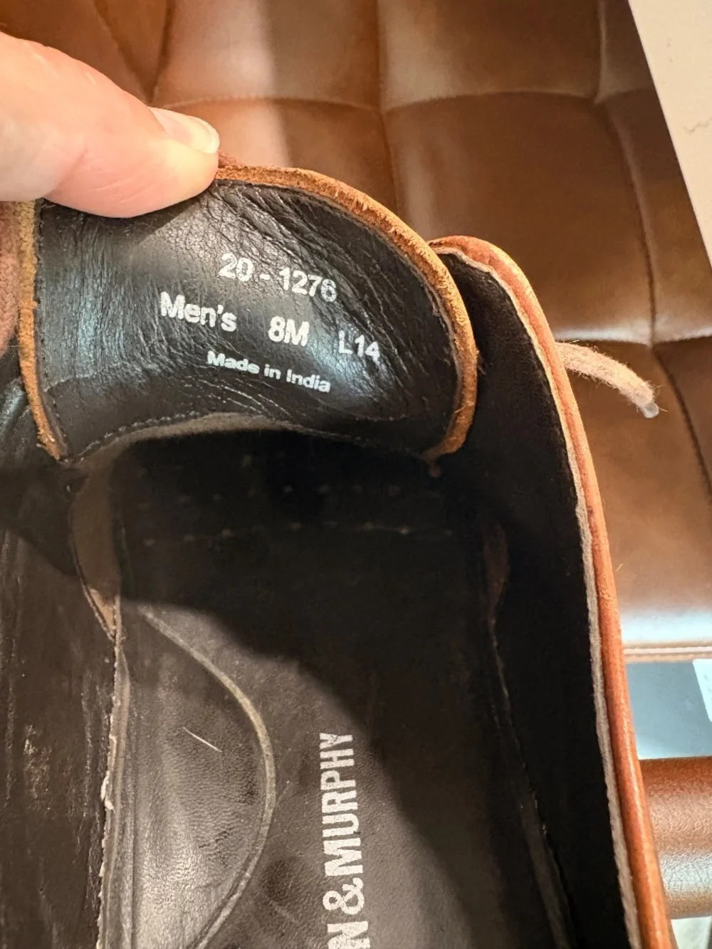 Men’s Johnston&Murphy dress shoe